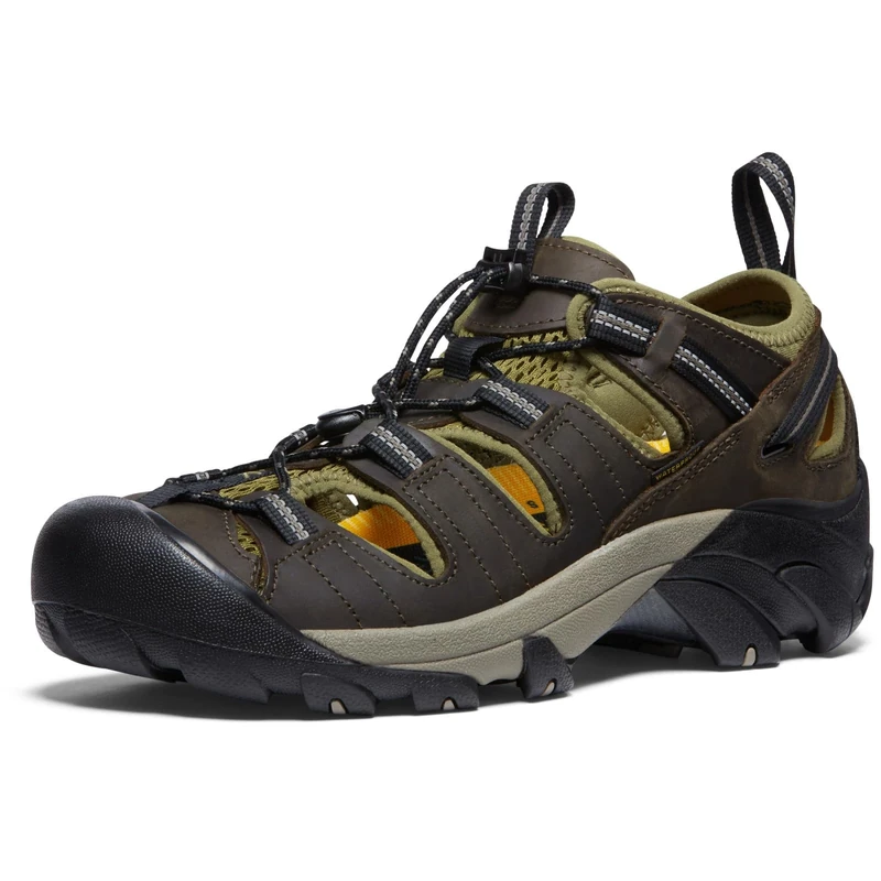 KEEN Men's Arroyo 2 Closed Toe Hiking Sandals, Canteen/Black, 10.5