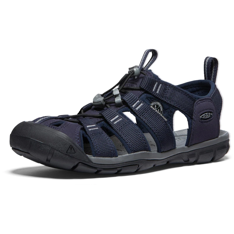 KEEN Men's Clearwater CNX Lightweight Water Sandals, Sky Captain/Black, 7.5