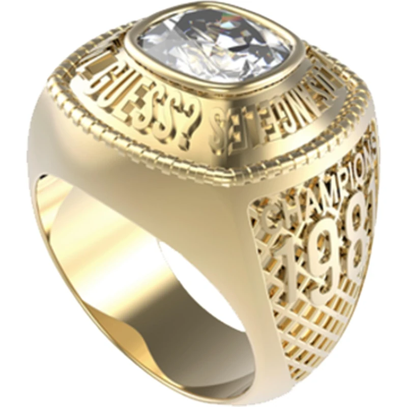 GUESS Champions Ring JUMR01375JWYG64 Brand, one size, Non-precious metals, No Gemstones