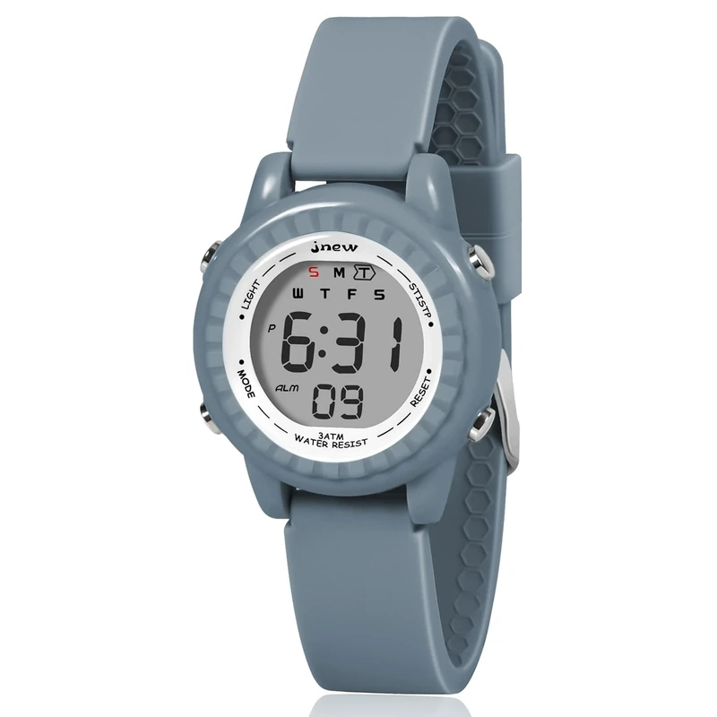 Dotodo Boys Digital Watch - Grey Blue, Ages 4-12, Holiday Gift