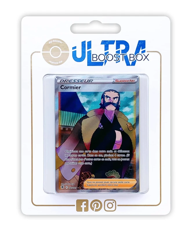 Cormier (Kamado) 187/189 Full Art trainer - Ultraboost X Epée et Bouclier 10 Astres Radieux - Box of 10 Pokemon French cards