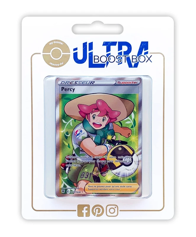 Percy (Milo) TG27/TG30 Shiny Full Art trainer - Ultraboost X Epée et Bouclier 10 Astres Radieux - Box of 10 Pokemon French cards