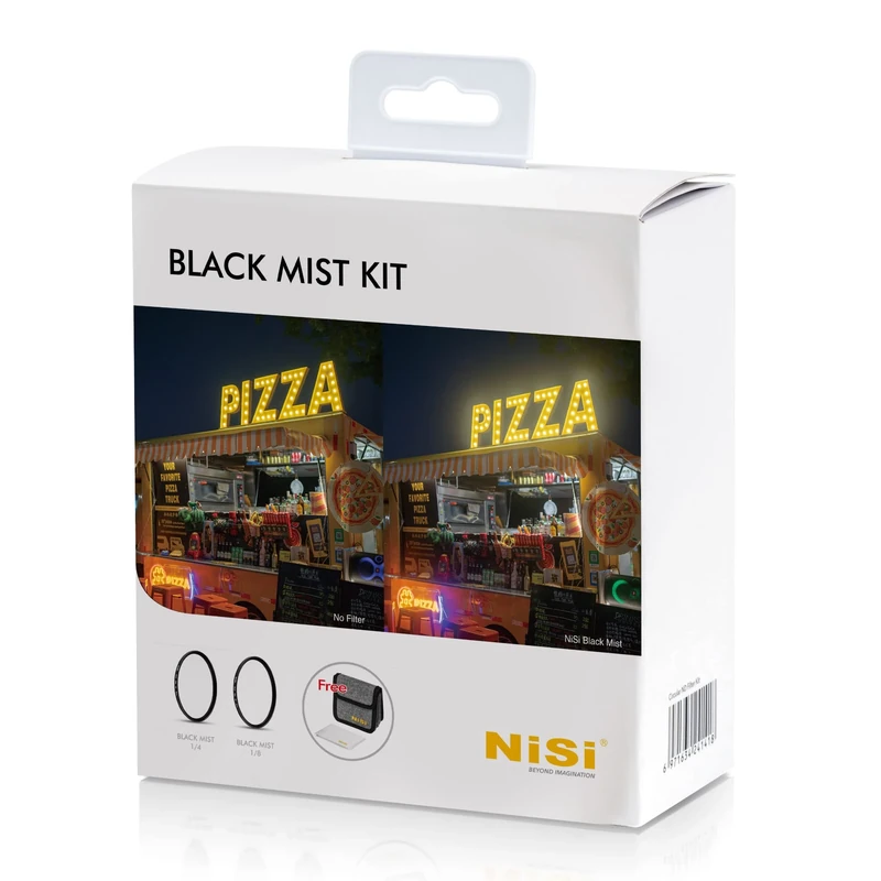 NiSi 82mm Kit Filtro Black Mist - Black Promist 1/4, 1/8, Estuche