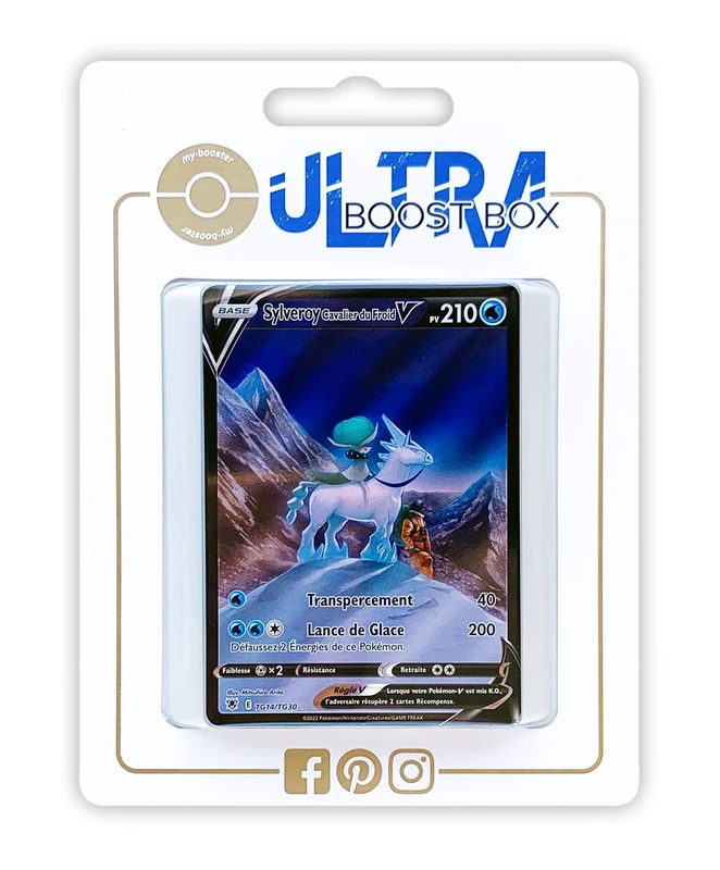 Sylveroy Cavalier du Froid V (Ice Rider Calyrex V) TG14/TG30 Shiny Alternative Full Art - Ultraboost X Epée et Bouclier 10 Astres Radieux - Box of 10 Pokemon French cards