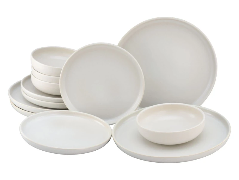 CreaTable 33065 Uno Offwhite Tableware Set 12 Pieces