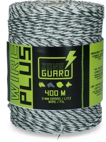 ZoneGuard Health Care Supplies 3mm Over White And Green Wire Fencing 400M