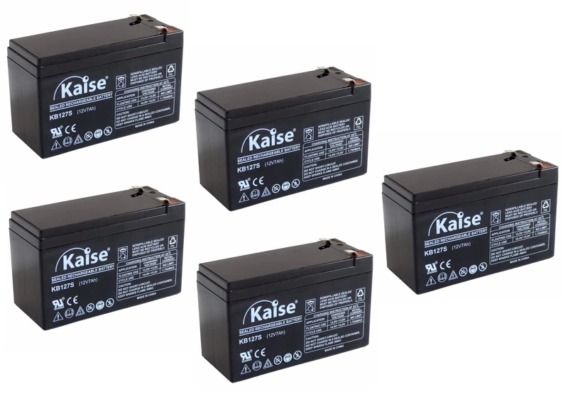 Kaise Lead Battery AGM VRLA 12V- 7Ah / Model KB1270 Security/Box of 5 Units