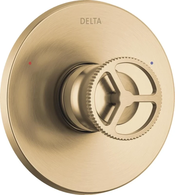 Delta Faucet Trinsic Shower Valve Trim Kit for Gold Shower Systems and Gold Shower Faucets, Delta Shower Handle Replacement, Shower Faucet Handle, Champagne Bronze T14058-CZ (Valve Not Included)