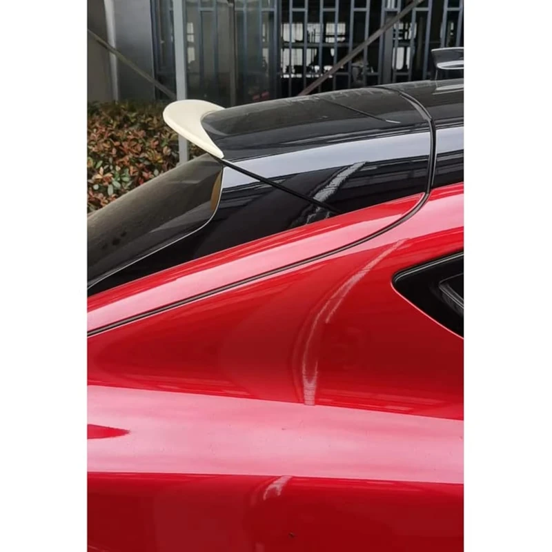AutoStyle Roof spoiler compatible with Ford Mustang Mach-E 2020- 'M4' (Glossy Black ABS)