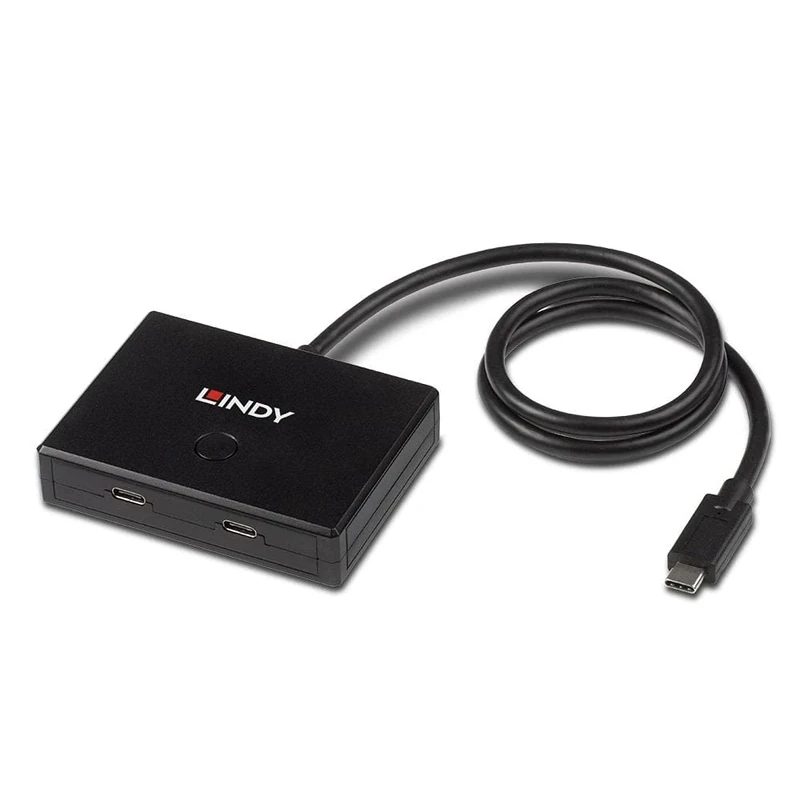 Lindy USB 3.2 Gen 1 Type C Bidirectional Switch, 2 Ports
