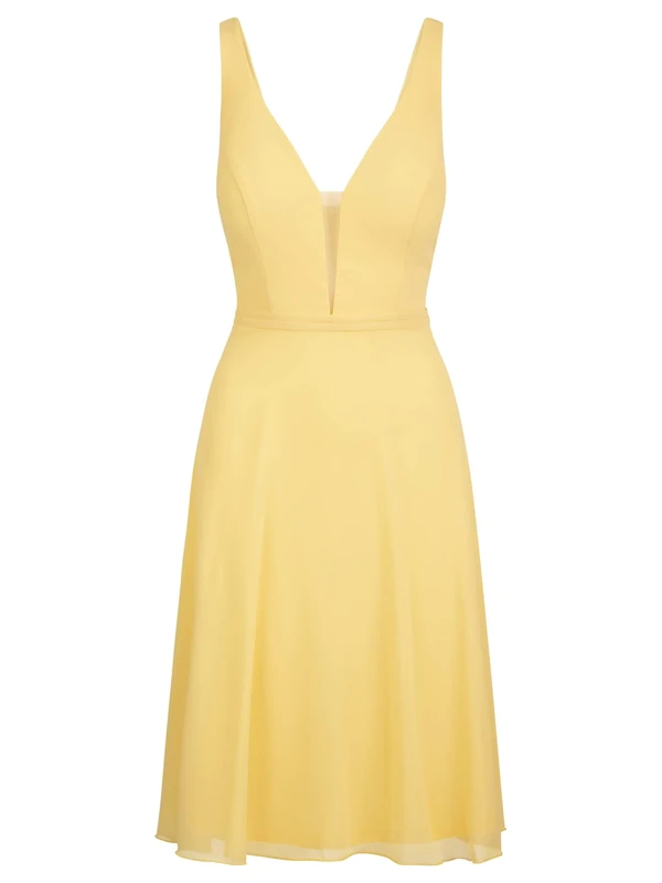 ApartFashion Women's Casual Night Out Dress, Yellow, XL