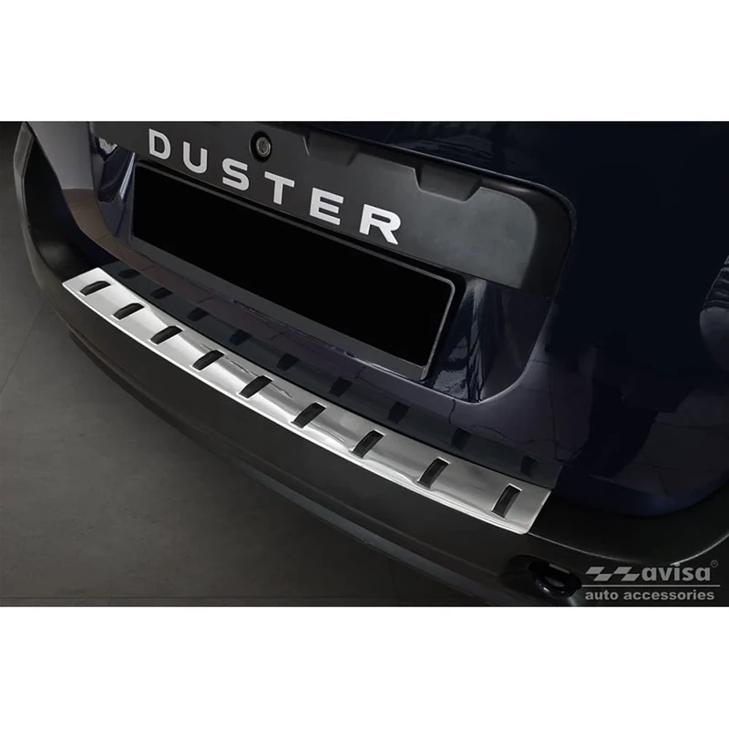Avisa Stainless Steel Rear bumper protector compatible with Dacia Duster 2010-2013 & Facelift 2013-2017 'STRONG EDITION'