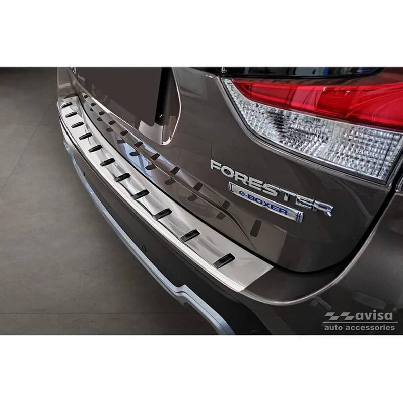 Avisa Stainless Steel Rear bumper protector compatible with Subaru Forester (SK) 2018-2024 'STRONG EDITION'