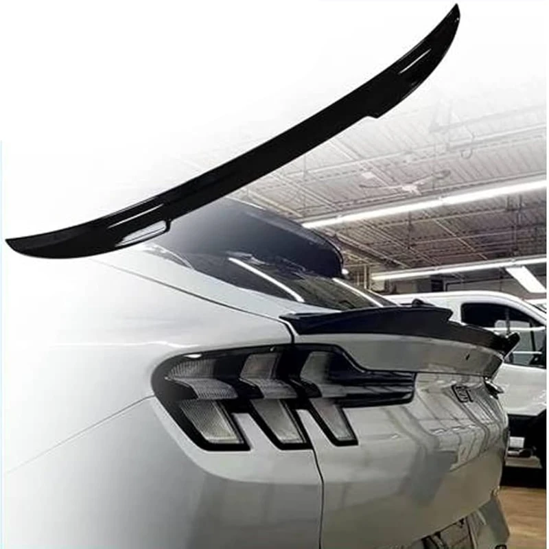 AutoStyle Rear spoiler compatible with Ford Mustang Mach-E 2020- 'M4' (Glossy Black ABS)
