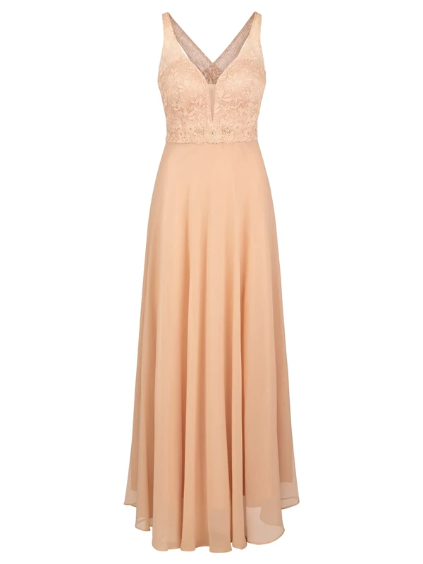 ApartFashion Women's Casual Night Out Dress, Champagne, XL