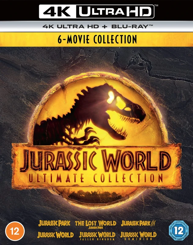 Jurassic World Ultimate Collection [Jurassic Park/Jurassic World 6-Film Box Set] [4K Ultra HD] [2022] [Blu-ray] [Region Free]