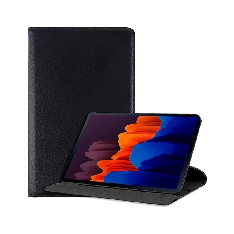 Cool Case for Samsung Galaxy Tab S7 Plus/Tab S8 Plus Smooth Leatherette Black 32.4 inch
