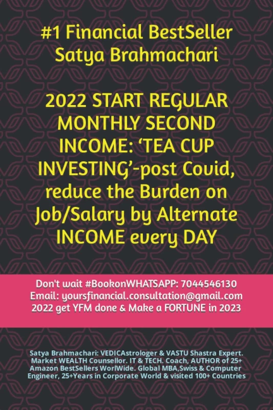 2022 START MONTHLY SECOND INCOME BY ‘TEA CUP INVESTING’ to see JUMP in BANK SAVINGS: post Covid, reduce the burden on Job/Salary by Alternate Income (1)