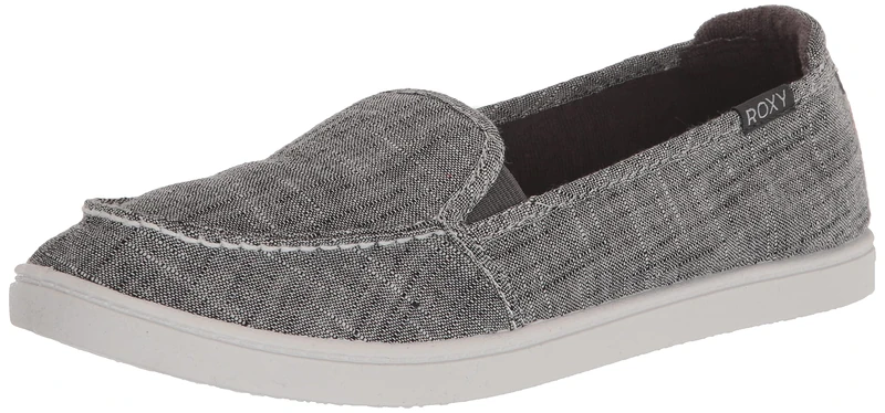 Roxy Women's Minnow VII Loafer Flat, Black Wash Core, 4 UK