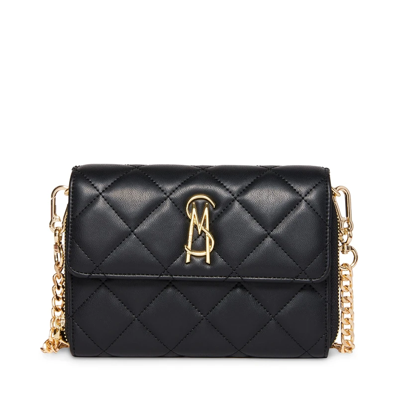Steve Madden Women's Carina Wallet Crossbody, Black, One Size