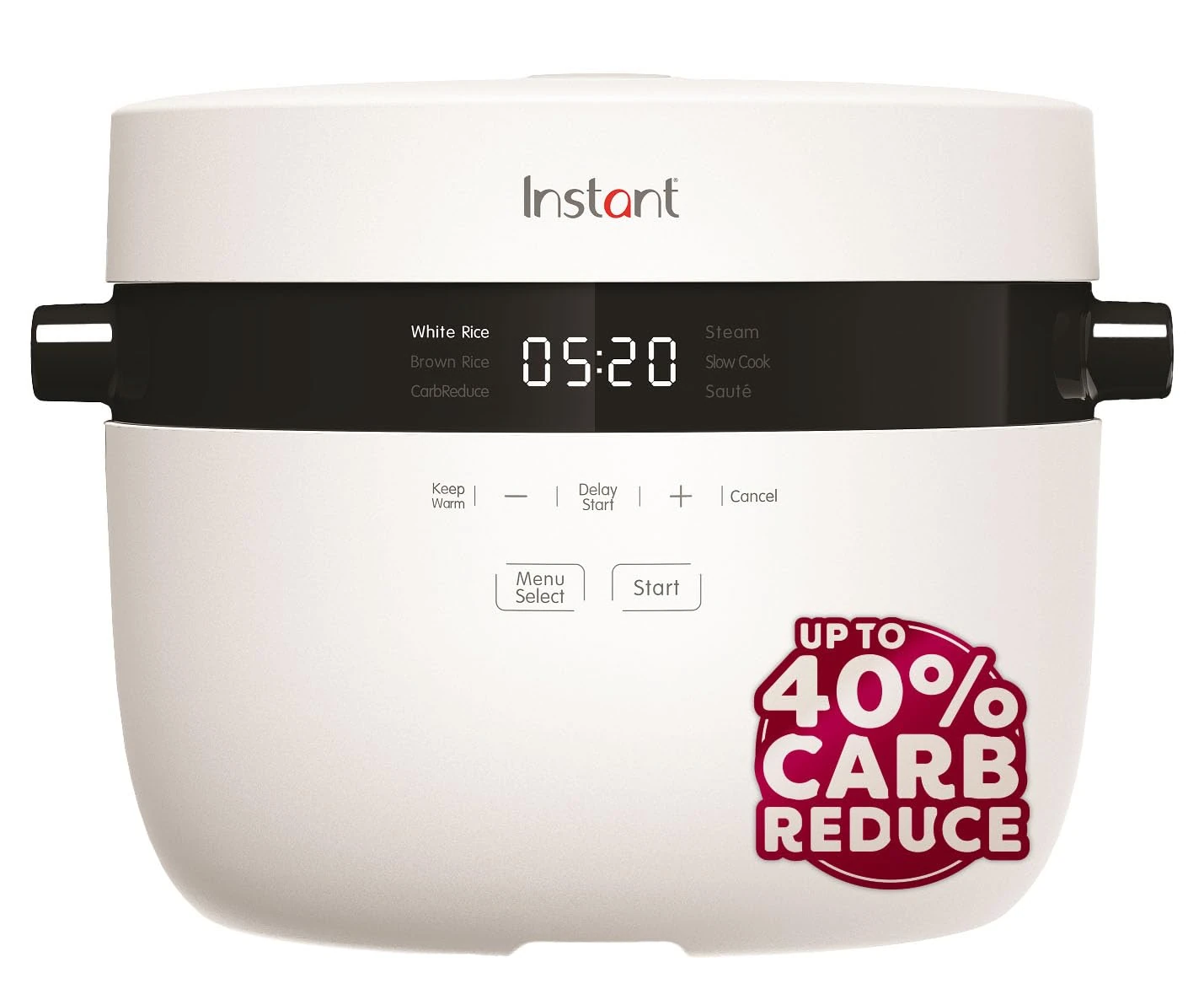 Instant Pot Electric Rice Cooker & Steamer, 2.8L (12 Cup) - With Dishwasher-Safe Non-Stick Cooking Pot, Stainless-steel Steamer Basket, Measuring Cup, Rice Spoon - With Slow Cooker & Sauté Functions