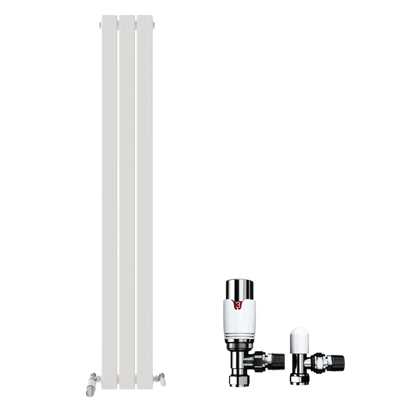 iBathUK Regency Horizontal Column Radiator, Double Panel, 600x800mm Slim Radiator, Wall Mounted for Bathroom,Kitchen,Living Room- Anthracite