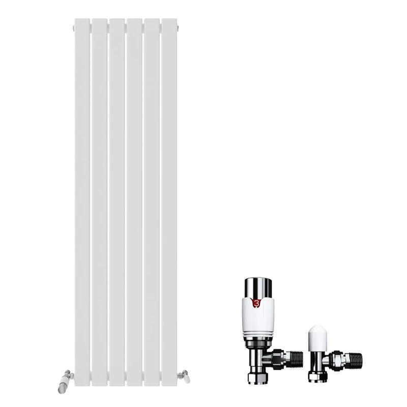 iBathUK Regency Traditional Horizontal Column Double Panel, Raw Metal Iron Style Radiators for Bathroom,Kitchen,Living Room 600 x 1010mm