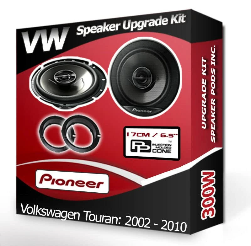 Touran Speaker upgrade Rear Door Pioneer car speakers 6.5" 17cm 300W