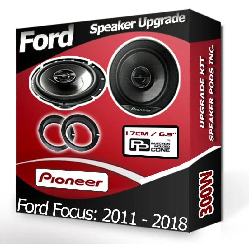 Focus Speaker upgrade Rear Door Pioneer car speakers 6.5" 17cm 300W