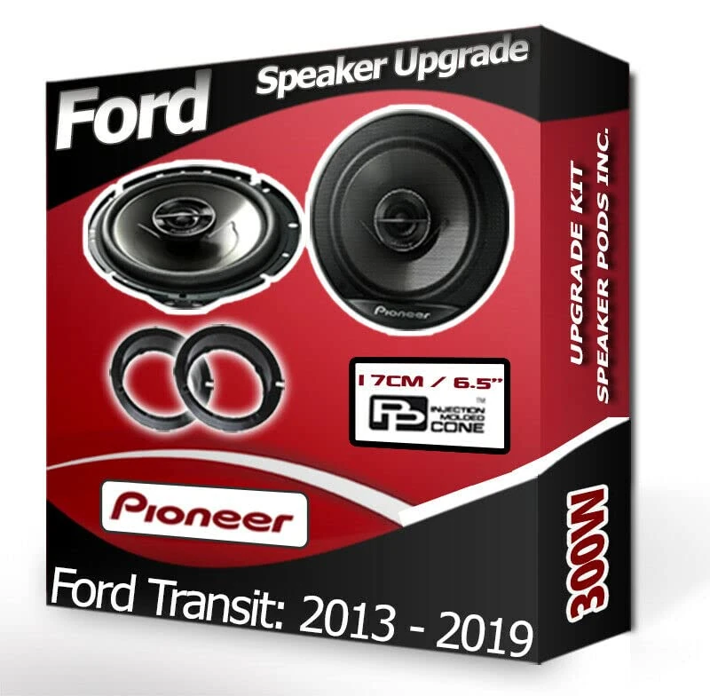 Transit Speaker upgrade Front Door Pioneer car speakers 6.5" 17cm 300W