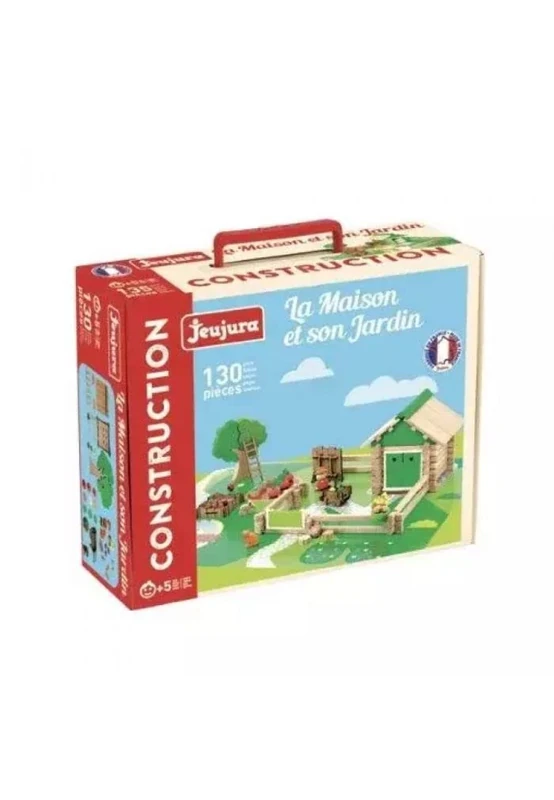 Jeujura - House & Its garden-130 pcs Building sets, Multicolor (J8080)
