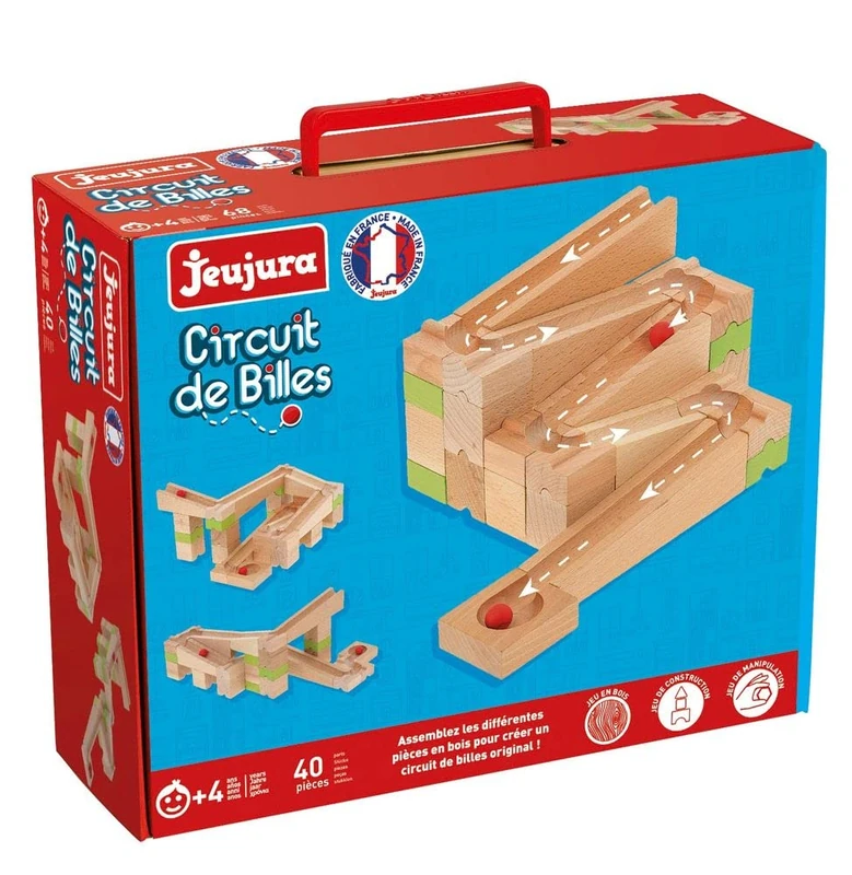 Jeujura - Marble run-40 pcs Building Games, Multicolor (J8364)