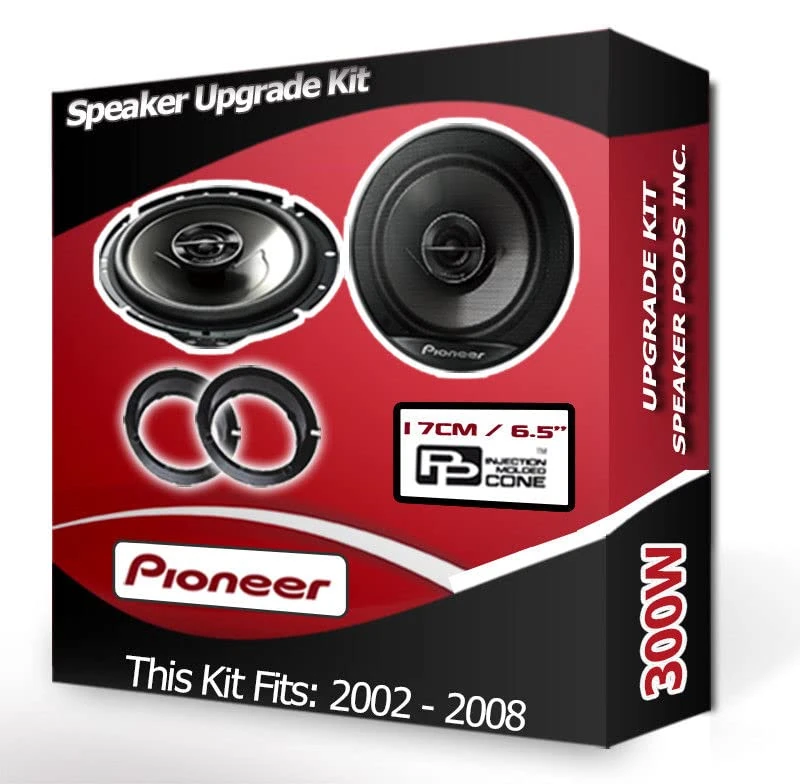 Fiesta Speaker upgrade Front Door Pioneer car speakers 6.5" 17cm 300W