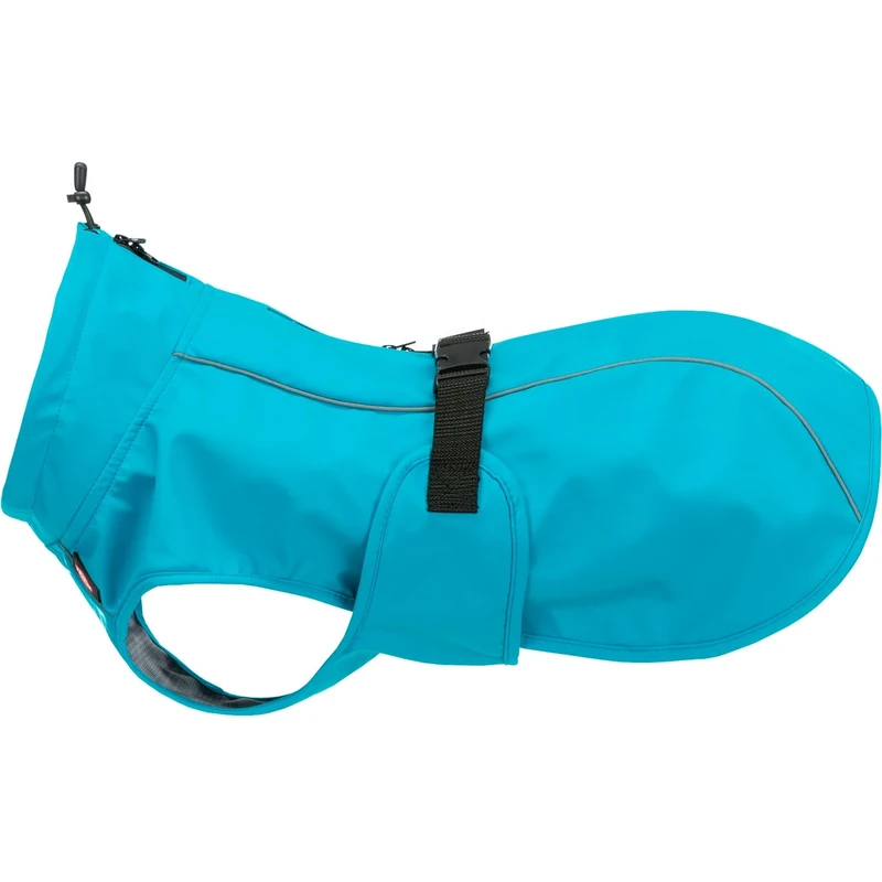 TRIXIE Waterproof - Vimy Raincoat for Dogs, XL, 70cm, Turquoise