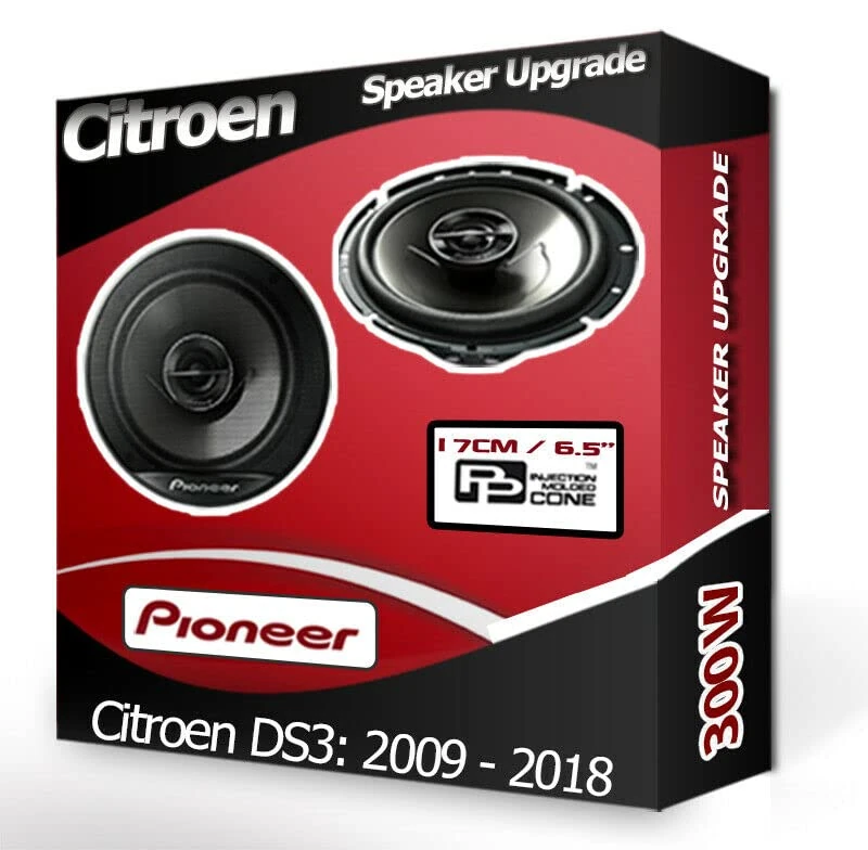 DS3 Speaker upgrade Pioneer car speakers 6.5" 17cm 300W