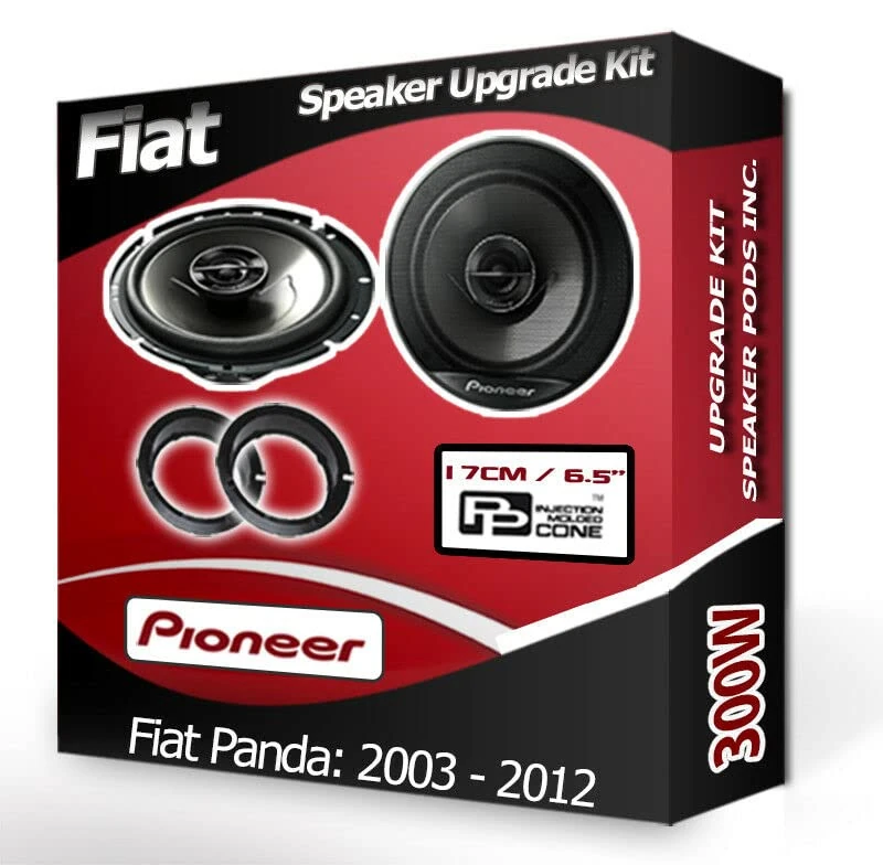 Panda Speaker upgrade Front Door Pioneer car speakers 6.5" 17cm 300W