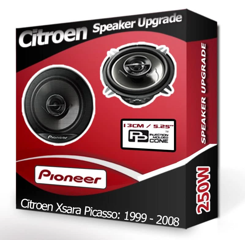 Xsara Picasso Speaker upgrade Rear Door Pioneer car speakers 5.25" 13cm 250W