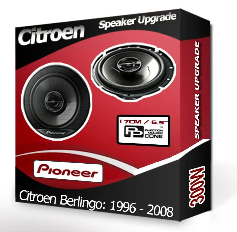 Berlingo Speaker upgrade Front Door Pioneer speakers 6.5" 17cm 300W