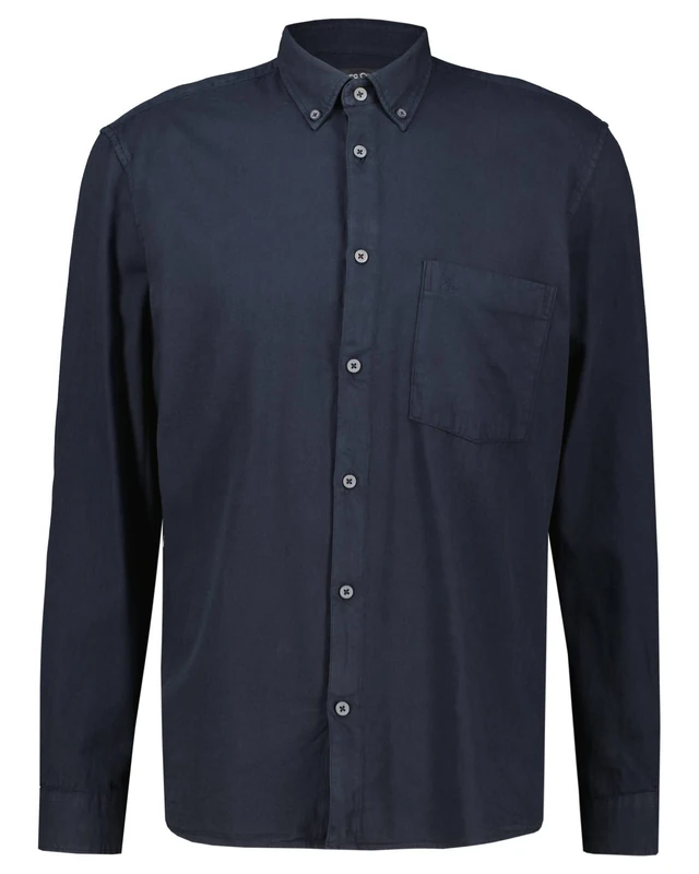 Marc OߴPolo Men's Regular Fit Long Sleeve Shirt, Blue (Dark Navy), XXL