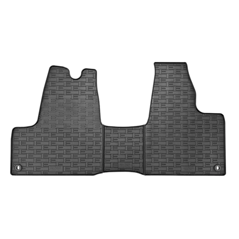 CIKCar Rubber car mats set compatible with Maxus eDeliver 3 (ev-30) 2020- (3-pieces + fixing system)