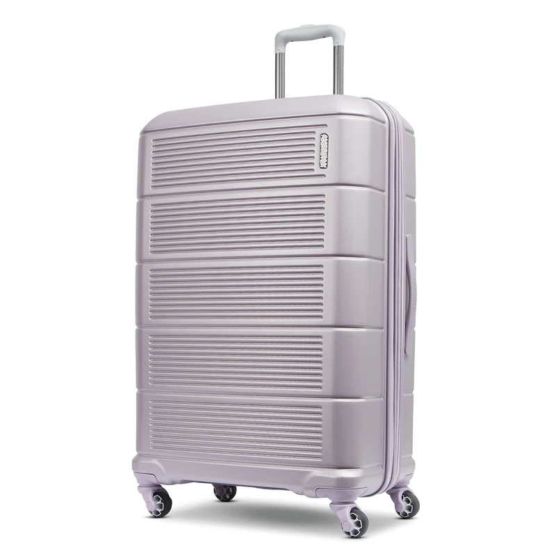 American Tourister Stratum 2.0 Expandable Hardside Luggage with Spinner Wheels, Purple Haze, 28-Inch Checked-Large, Stratum 2.0 Expandable Hardside Luggage with Spinner Wheels