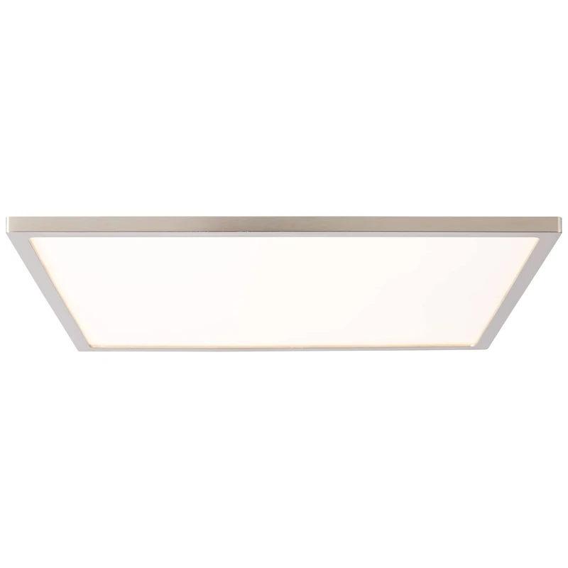 Brilliant Surface-Mounted LED Panel - Ceiling Mounting Panel with EasyDim: Dimming with Conventional Light Switches - Maximum 20 W with Warm White Metal / Plastic Light Colour in Iron - 30 x 30 cm