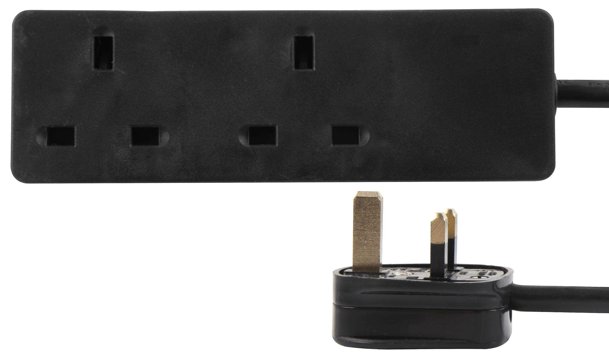 PRO ELEC PELB1399 2-Gang Extension Lead, 5m, Black