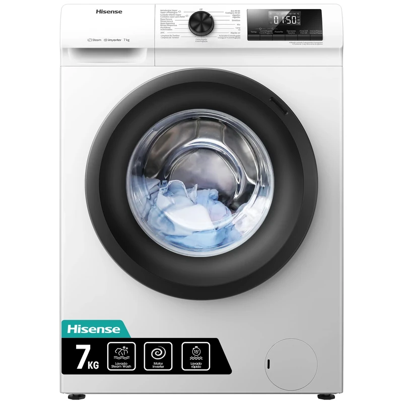 Hisense 7kg 1200rpm Freestanding Washing Machine - White