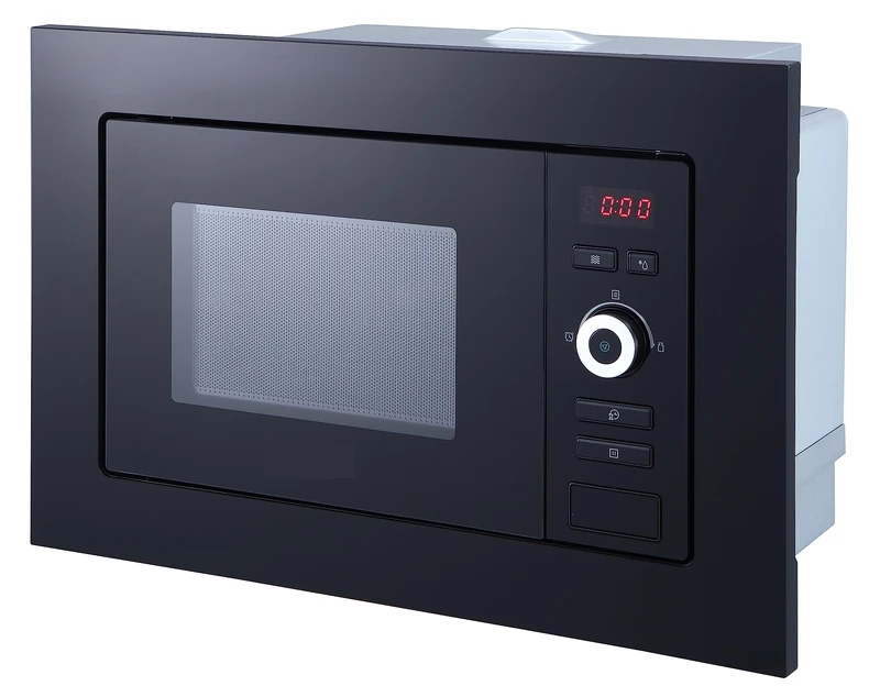 Mikrowelle 700 Watt Einbau Mikrowelle 60 cm 17 L Glas Schwarz Respekta - Image 1