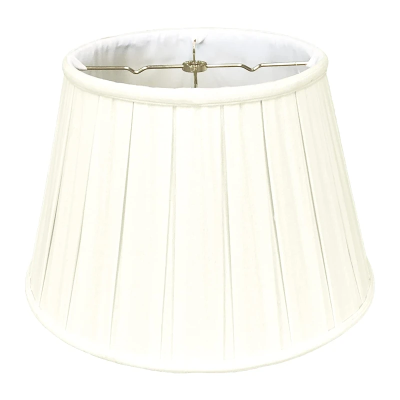 Royal Designs, Inc. Empire English Pleat Lamp Shade, BSO-724-16LNEG, 10.5 x 16 x 11, Linen Eggshell