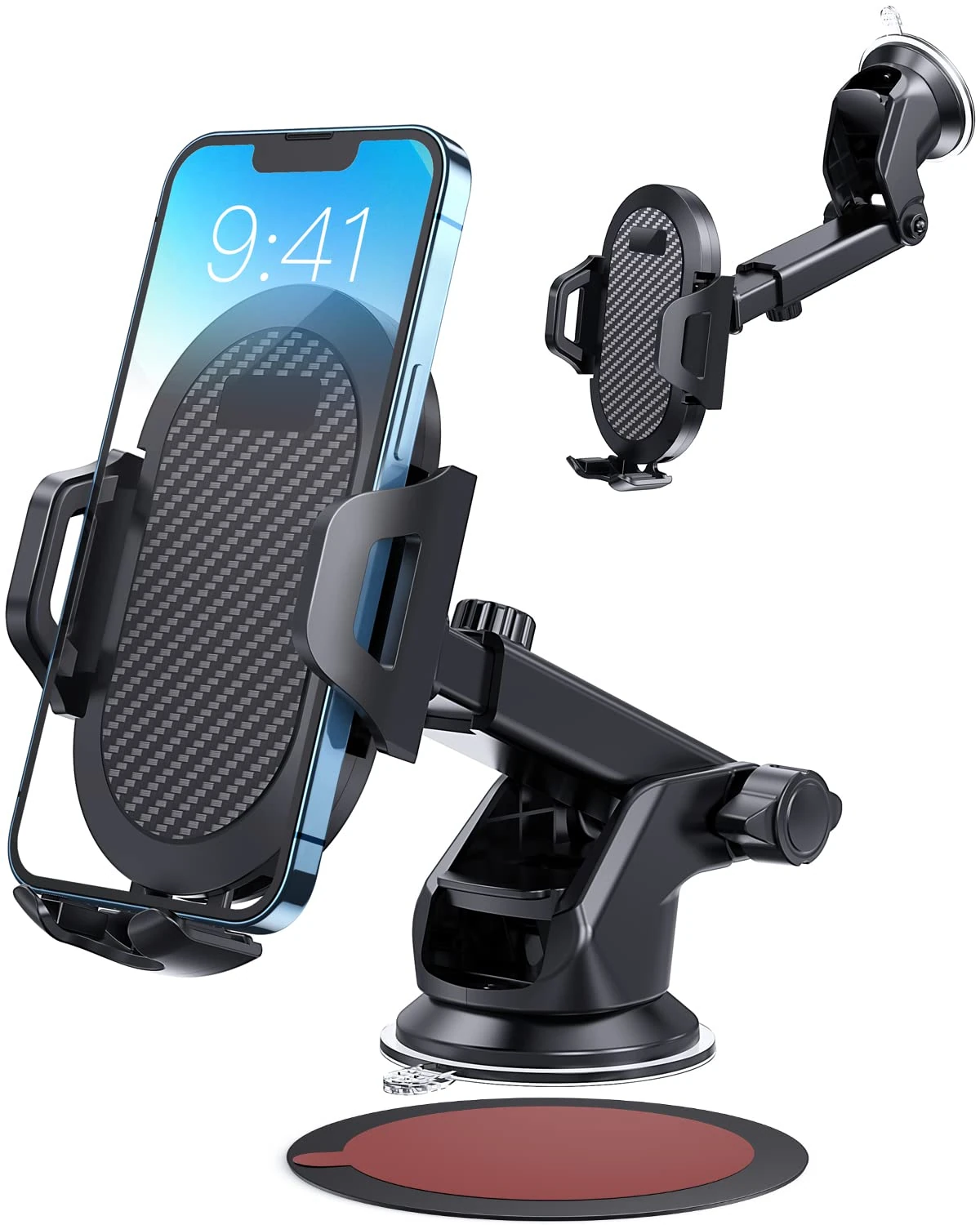 ANCOOLE Car Phone Holder [Strong Suction Cup] Long Arm for Car Windshield Dashboard, Compatible with iPhone 17/16/15/14/13, Samsung Galaxy S22 and More