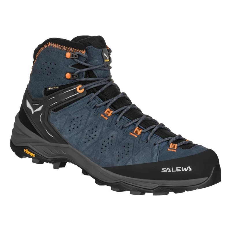 Salewa MS ALP TRAINER 2 MID GTX, 42.5, Dark Denim/Fluo Orange
