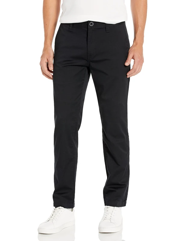 Volcom Men's Frickin Modern Fit Stretch Chino Pant, Black 1, 40W x 30L