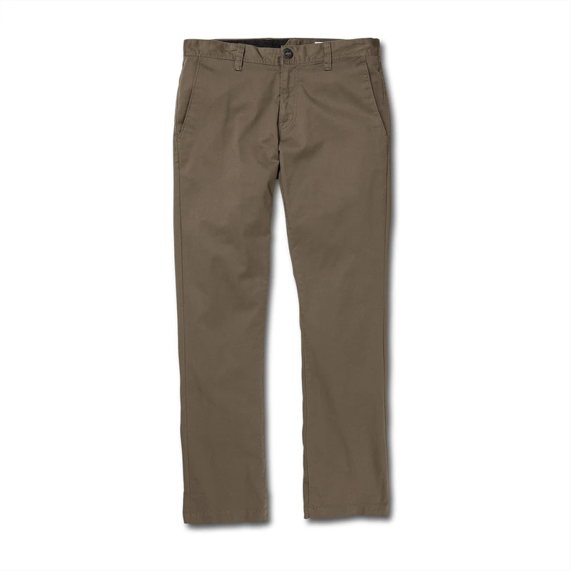 Volcom Men's Frickin Modern Fit Stretch Chino Pant, Mushroom 1, 29W x 34L
